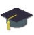 Graduation Cap Emoji Domain For Sale